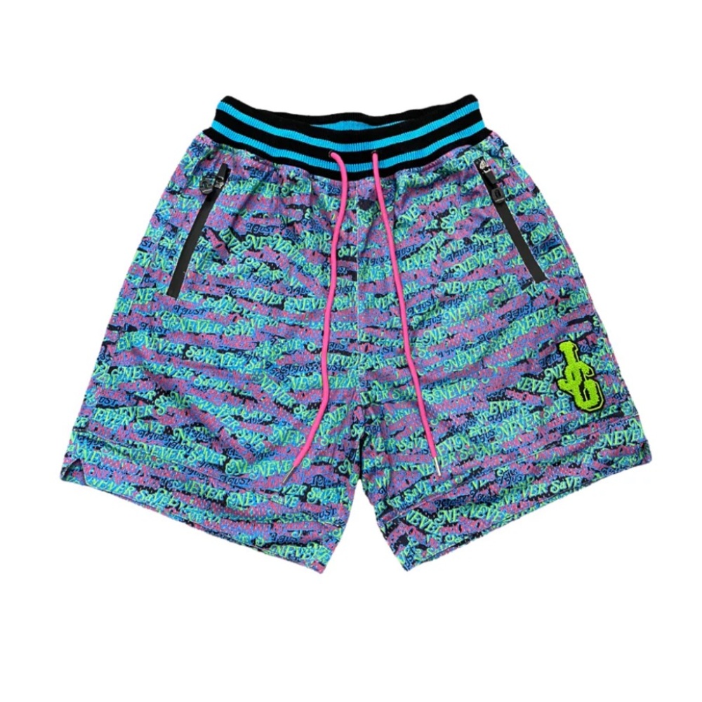 JG CHENILLE LOGO BASKETBALL SHORTS 'PHONE NUMBERS'